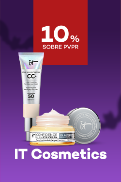 Marca It Cosmetics com destaque promocional de 10% sobre preço de Venda ao Público Recomendado